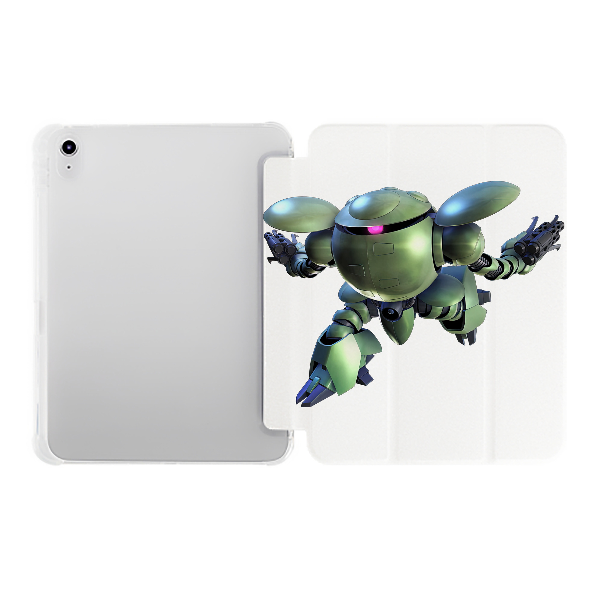 （画像用） 機動戦士ガンダム Mobile Suit Gundam IPad ケース ペン収納付き 三つ折りスタンド PUレザー×シリコン 対応機種9.5/10.5/10.9インチ